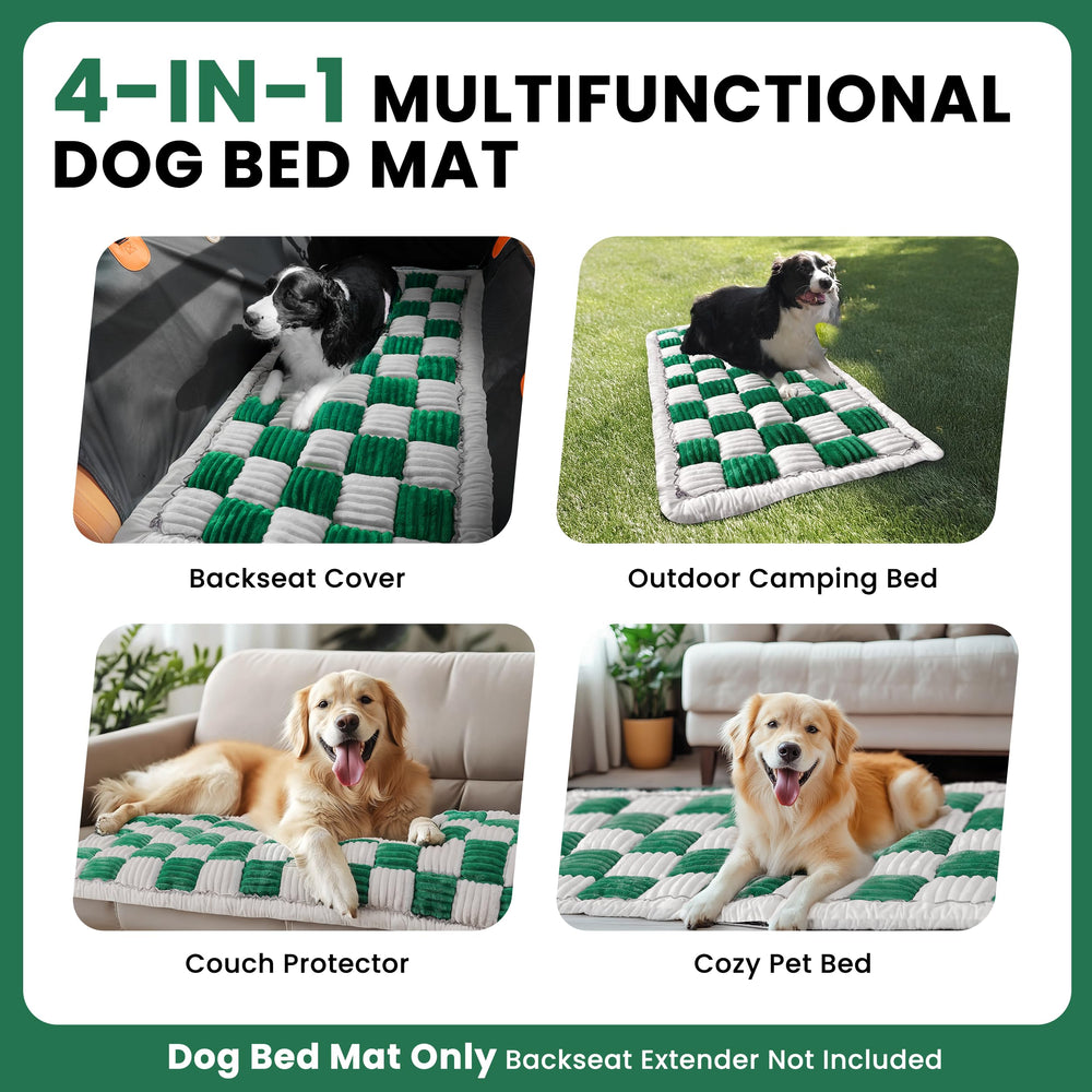 HiPetpy Backseat Bed Mat machine washable for quick cleanup after trips.
