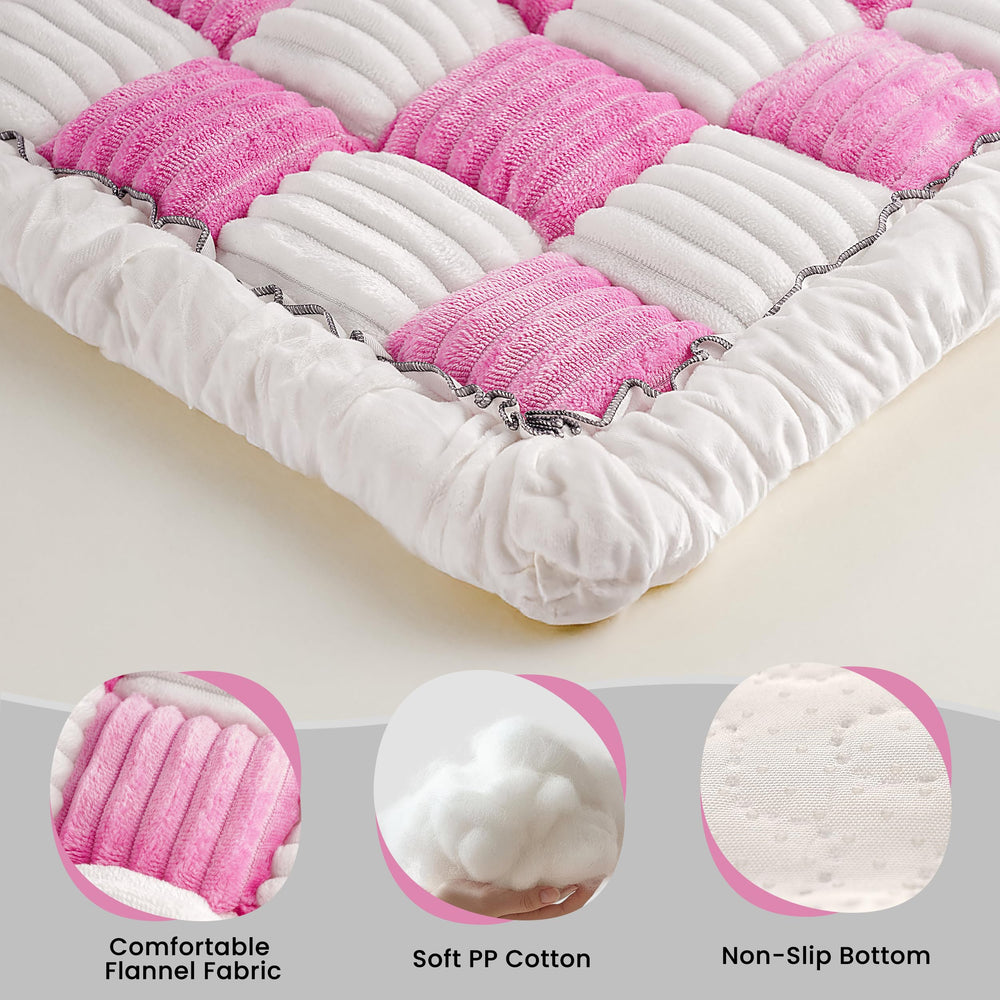 HiPetpy backseat dog bed mat features soft flannel for gentle cushioning on joints