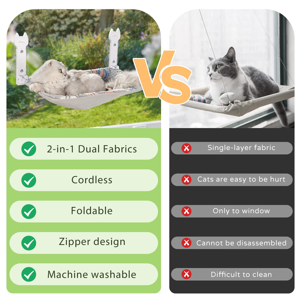 HiPetpy two pack window perch setup offers versatile sunlit spots