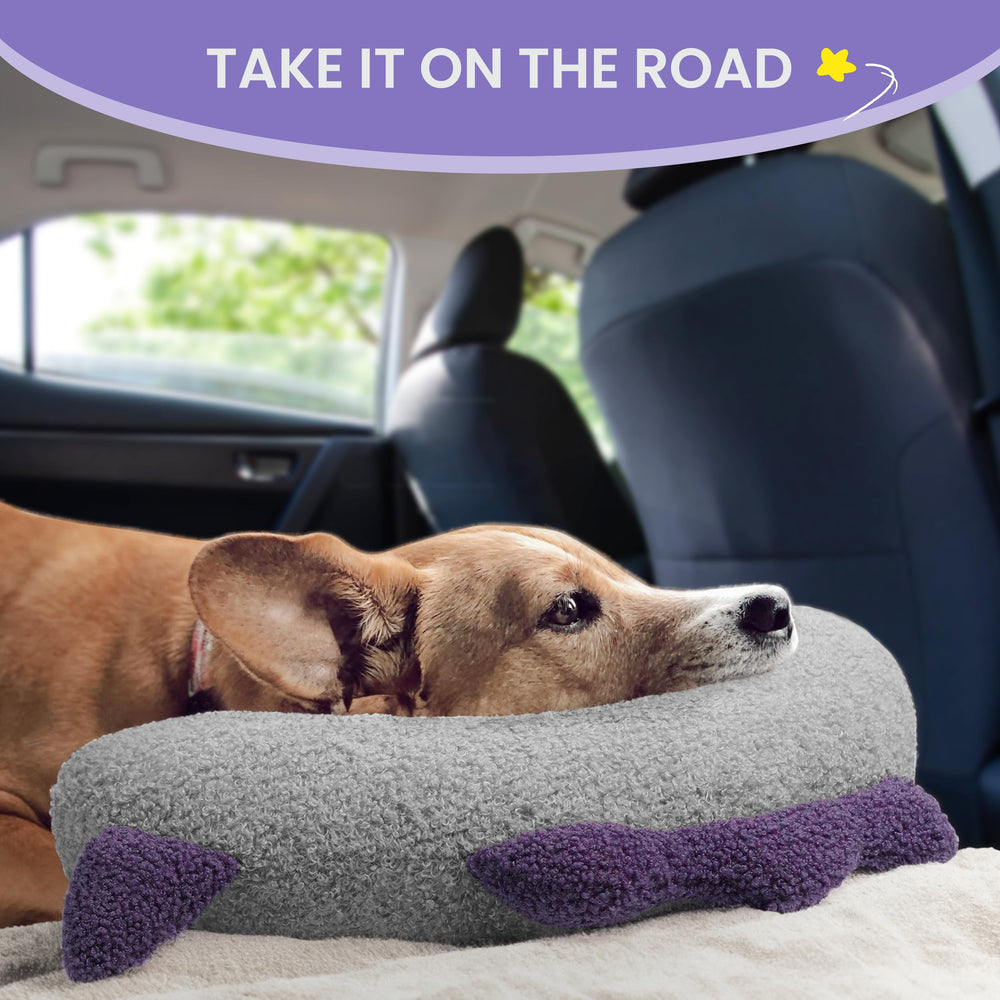 HiPetpy dog calming pillow bed-setup shows easy home arrangement.