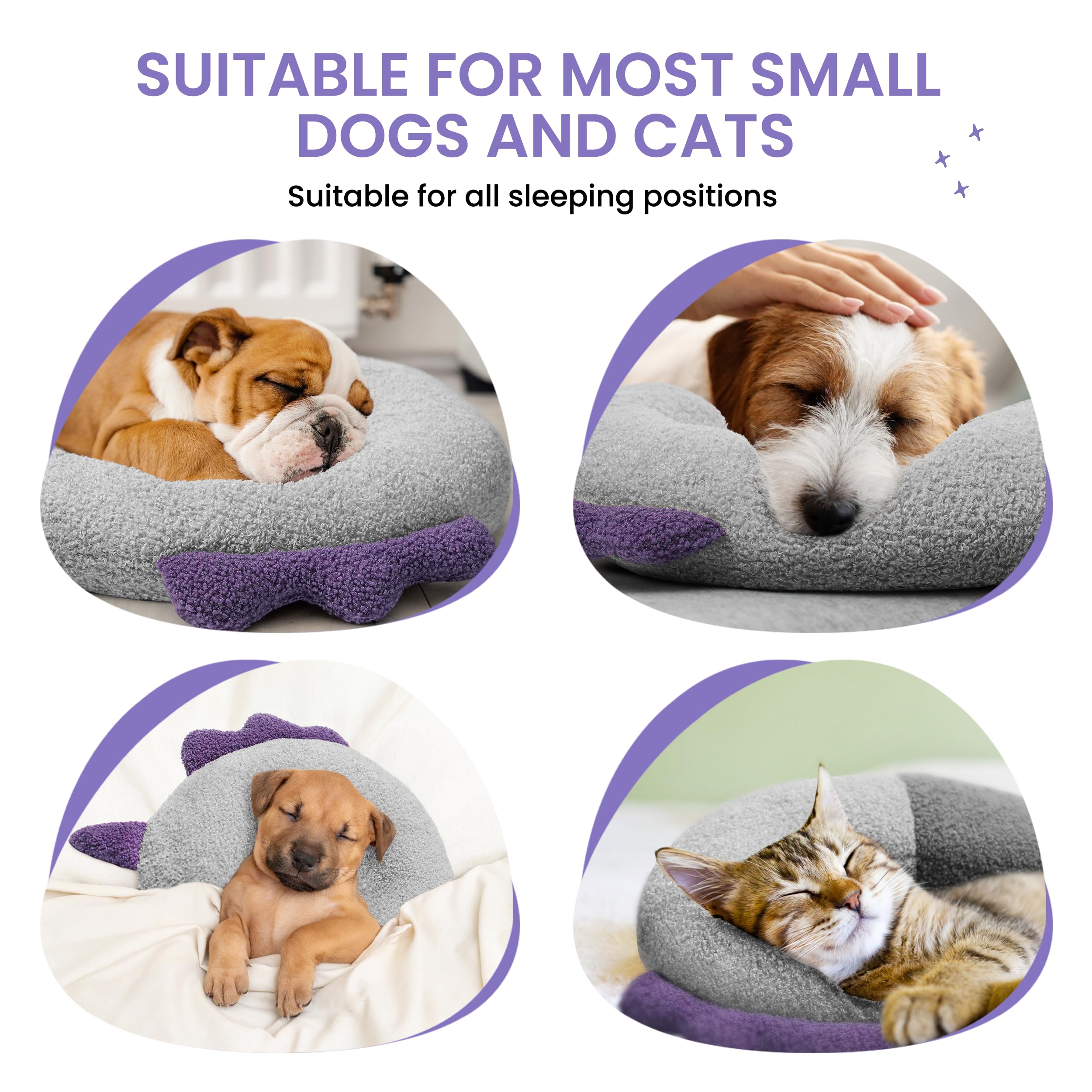 HiPetpy dog calming pillow washable-cover keeps bedding clean after adventures.