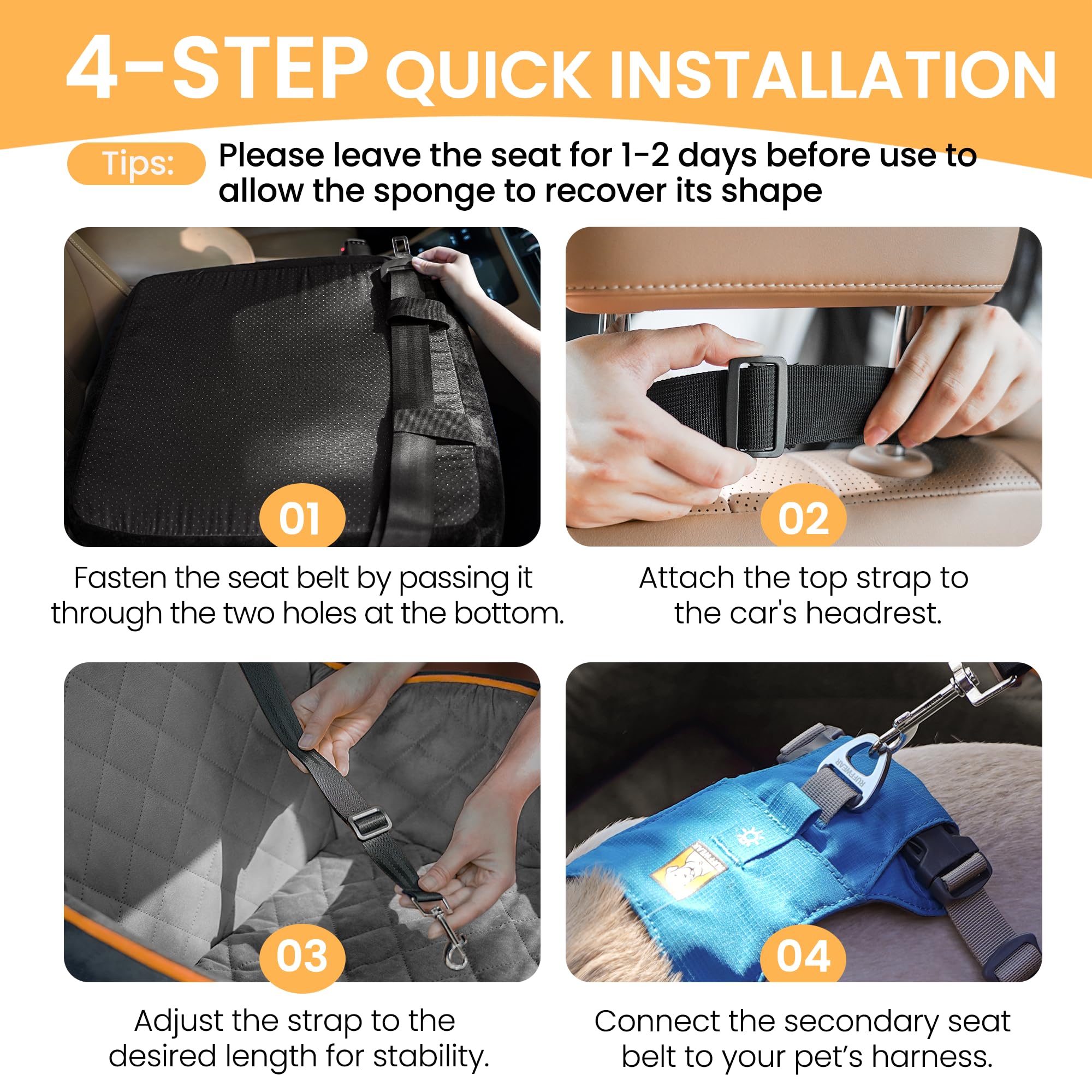 HiPetpy booster doubles as a cozy bed for home or camping.