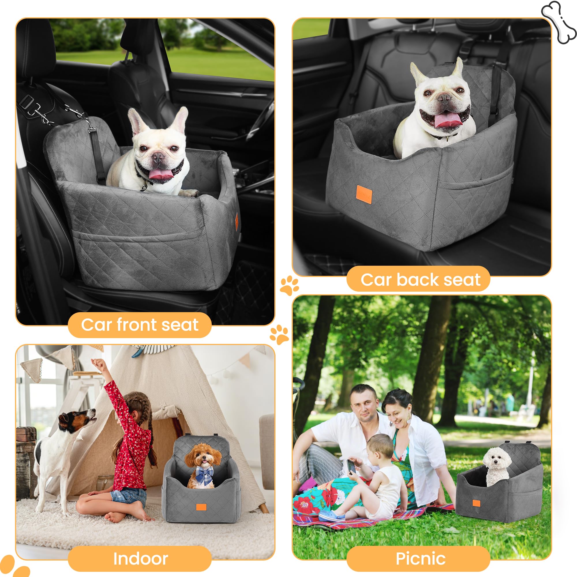 HiPetpy plush cover offers soft, cozy feel and easy cleaning.