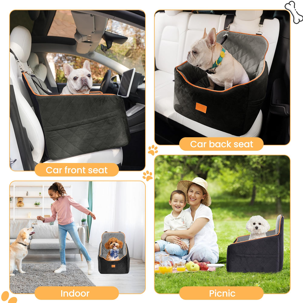 HiPetpy dog car seat cover is removable and machine washable.