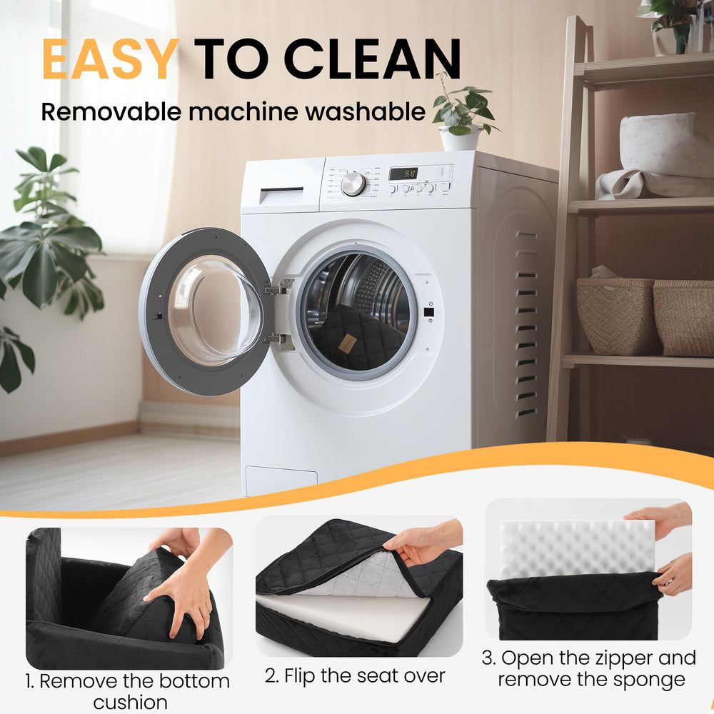 HiPetpy dog car seat removable cover allows quick machine washing.