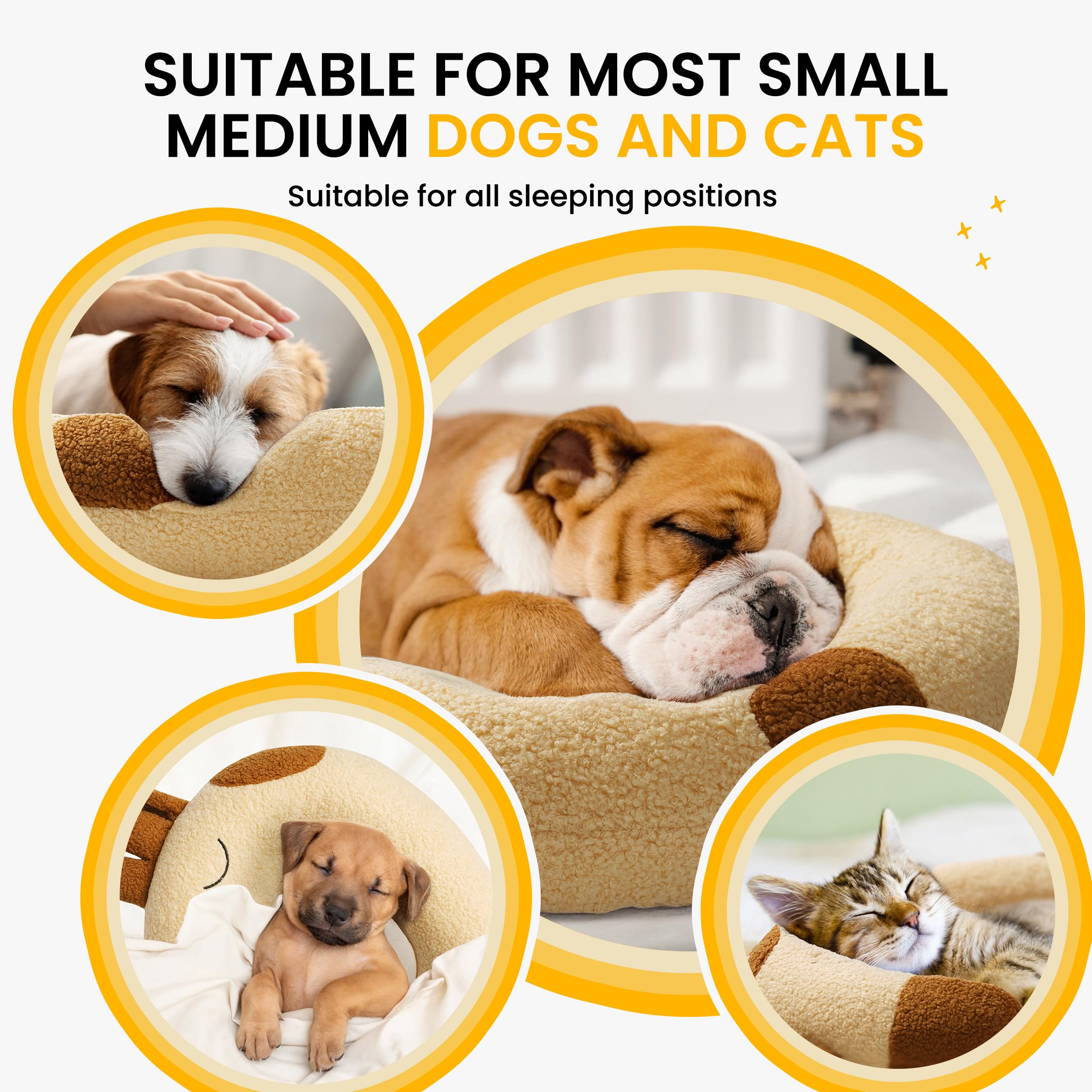 HiPetpy dog pillow medium/large dogs use demonstrates compatibility with bigger pets