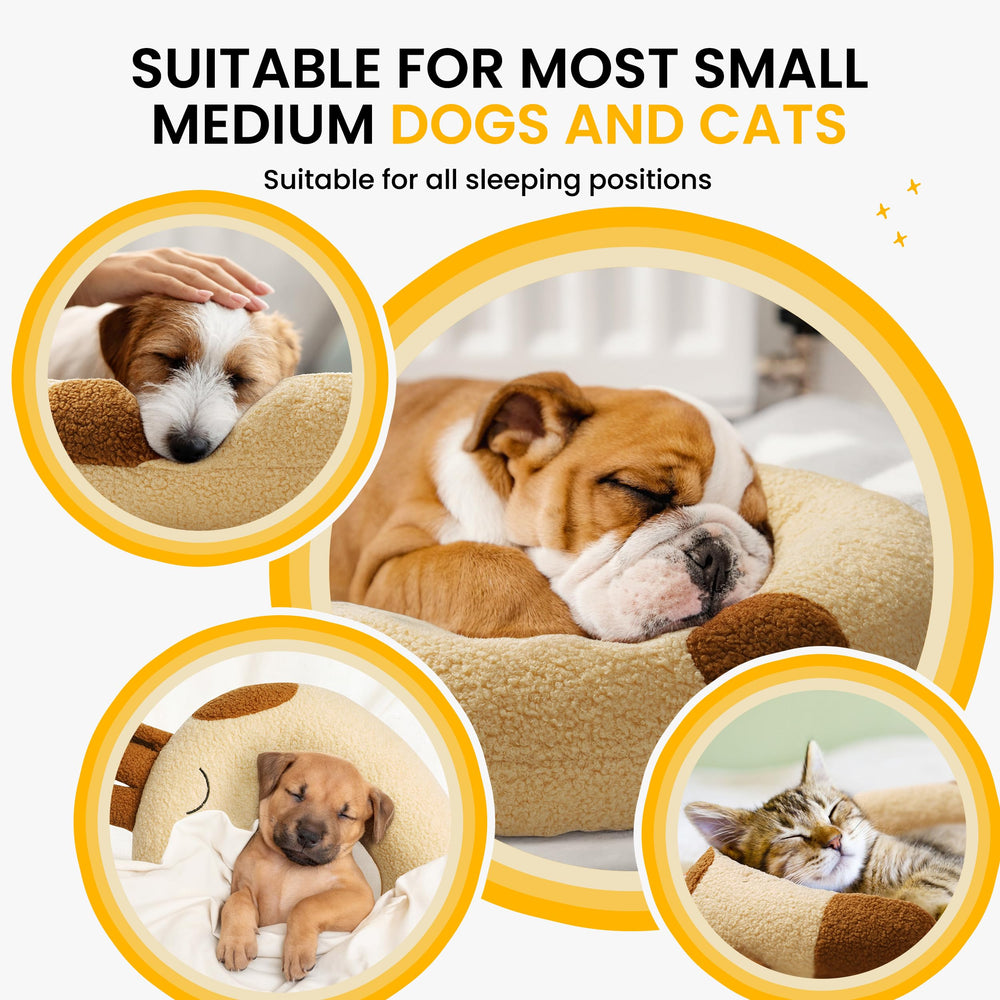 HiPetpy dog pillow medium/large dogs use demonstrates compatibility with bigger pets