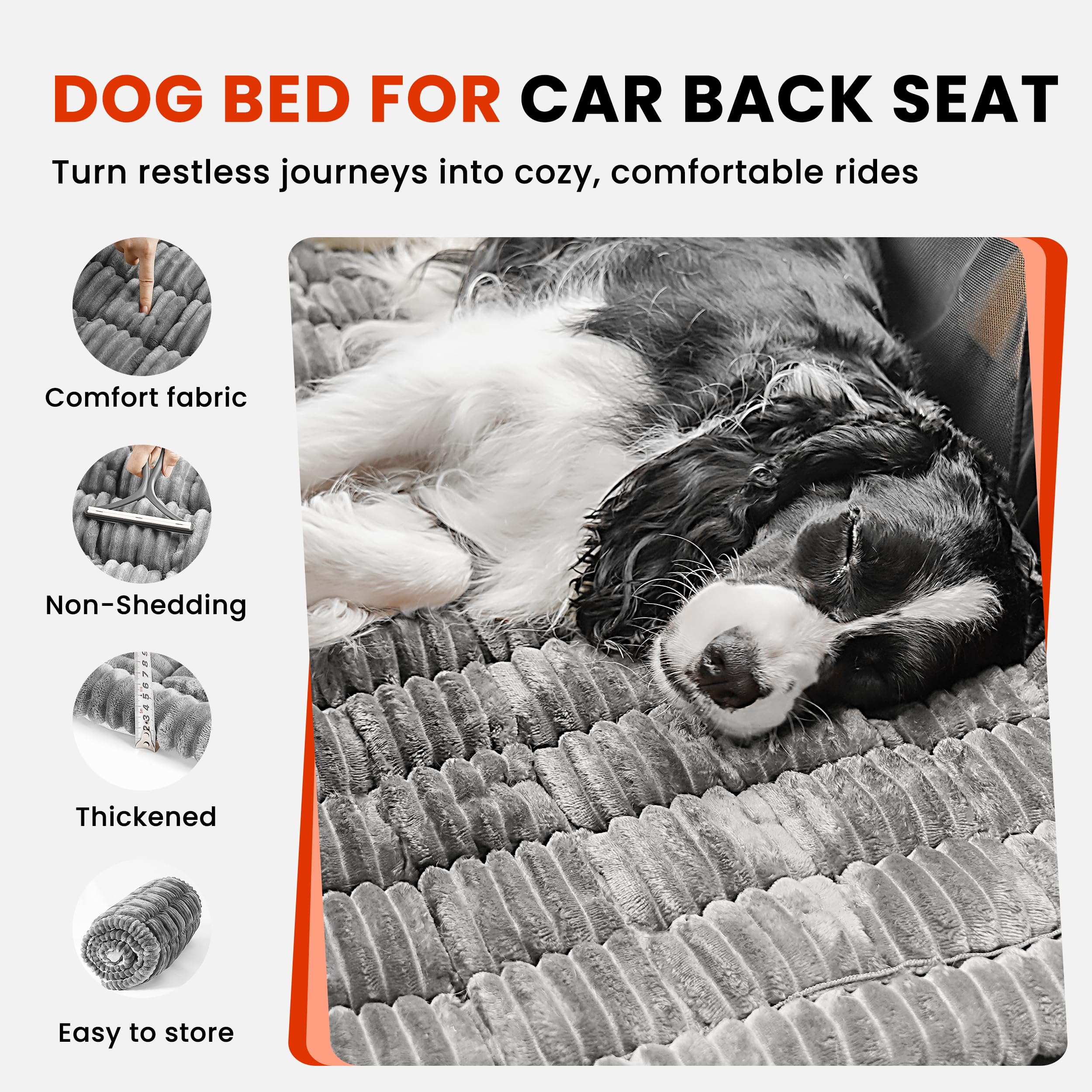 HiPetpy non-slip silicone backing keeps the mat secure during trips.