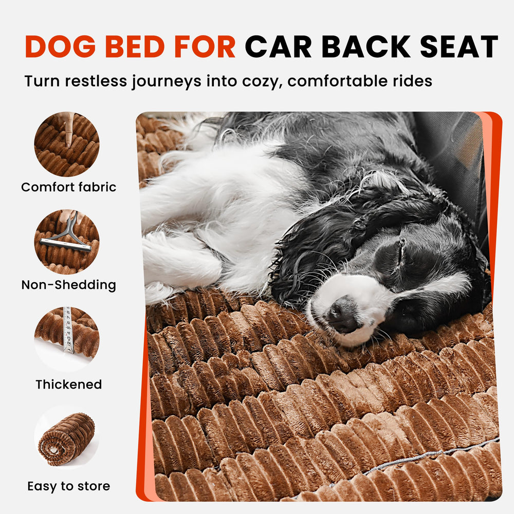 HiPetpy non-slip silicone backing keeps the mat stable while driving.