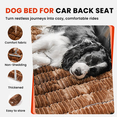HiPetpy non-slip silicone backing keeps the mat stable while driving.
