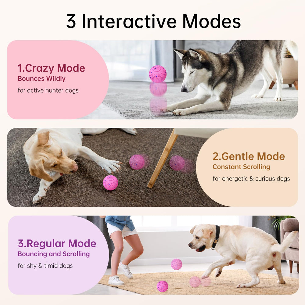 Hipibbo interactive dog ball ip54 waterproof design withstands outdoor adventures
