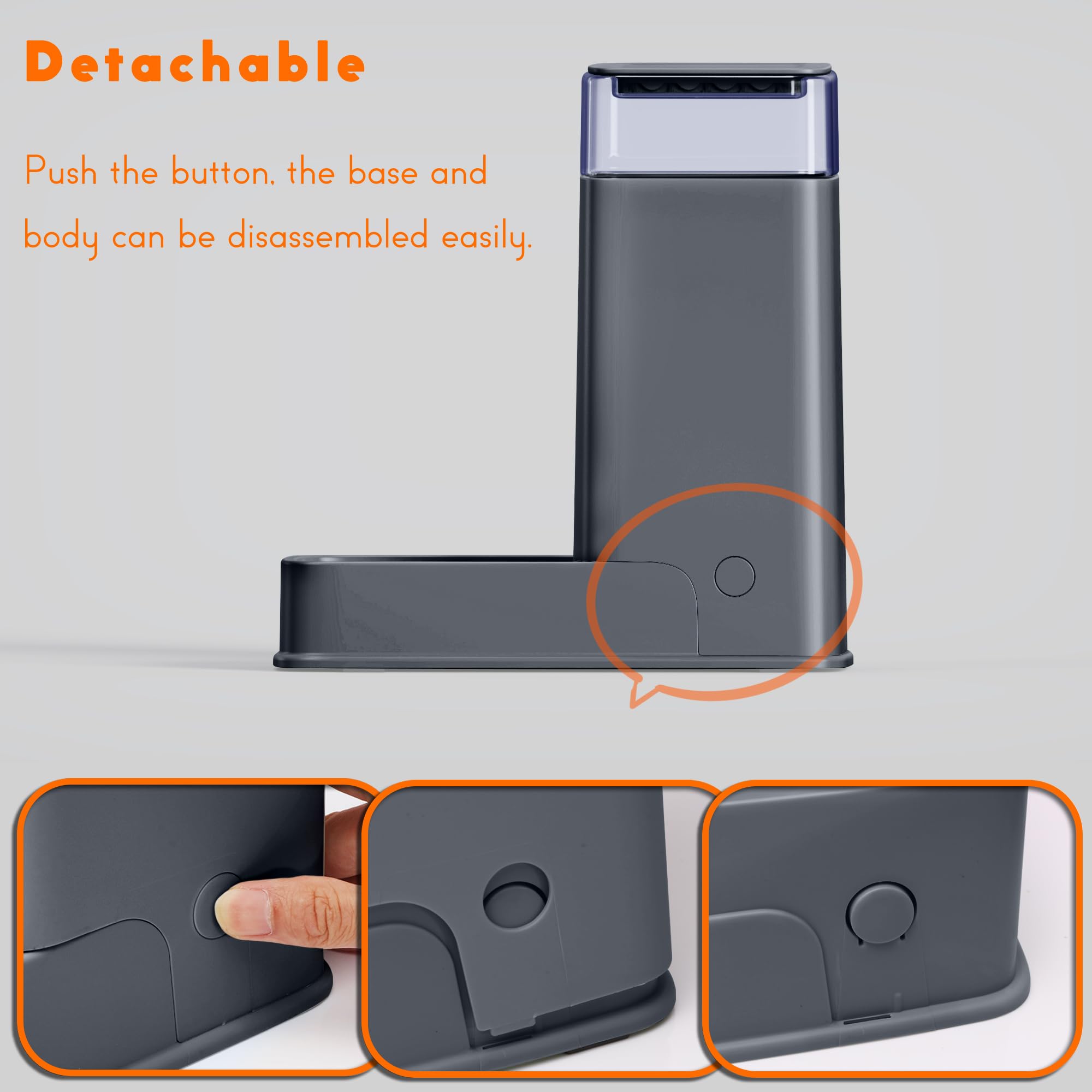 Hipidog cat feeder bottom features non-slip feet for stable placement.