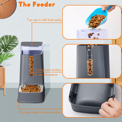 Hipidog cat feeder bowl detachable stainless steel for simple cleaning and quick refills.