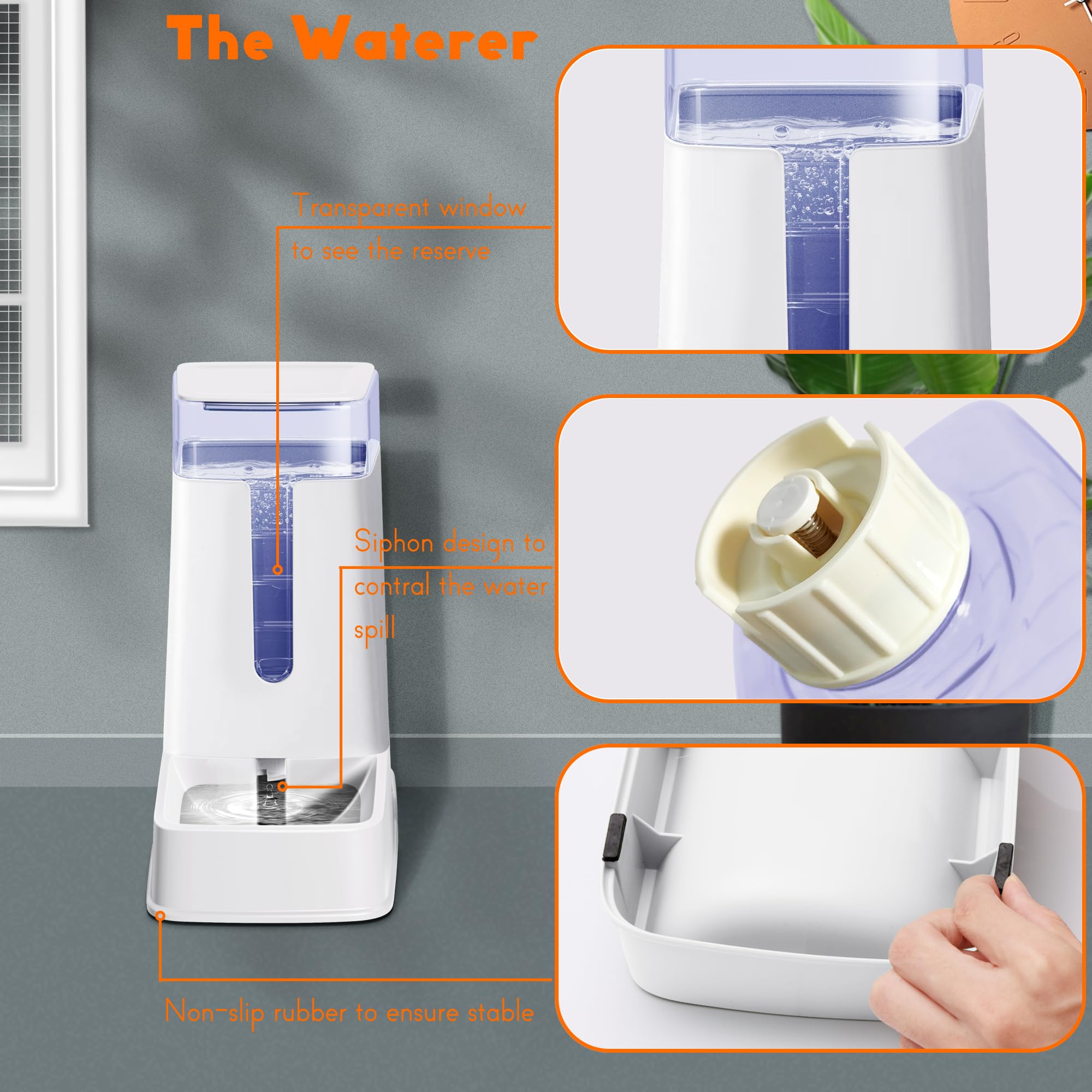 Hipidog gravity feeding design uses natural drop method for steady access.