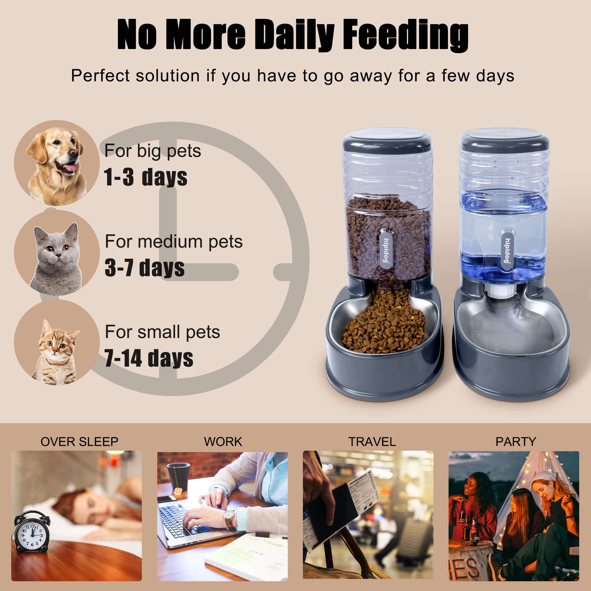 Hipidog indoor/outdoor use setup is convenient for travel days.