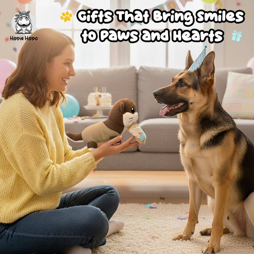 HIPPIE HIPPO gift packaging ready for dog lovers