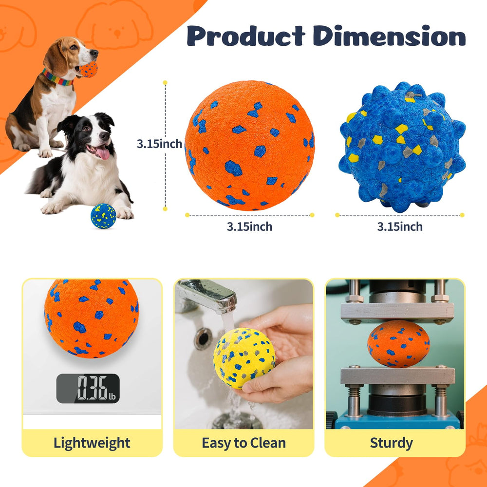 HIPPIH durable chew ball designed for aggressive chewers