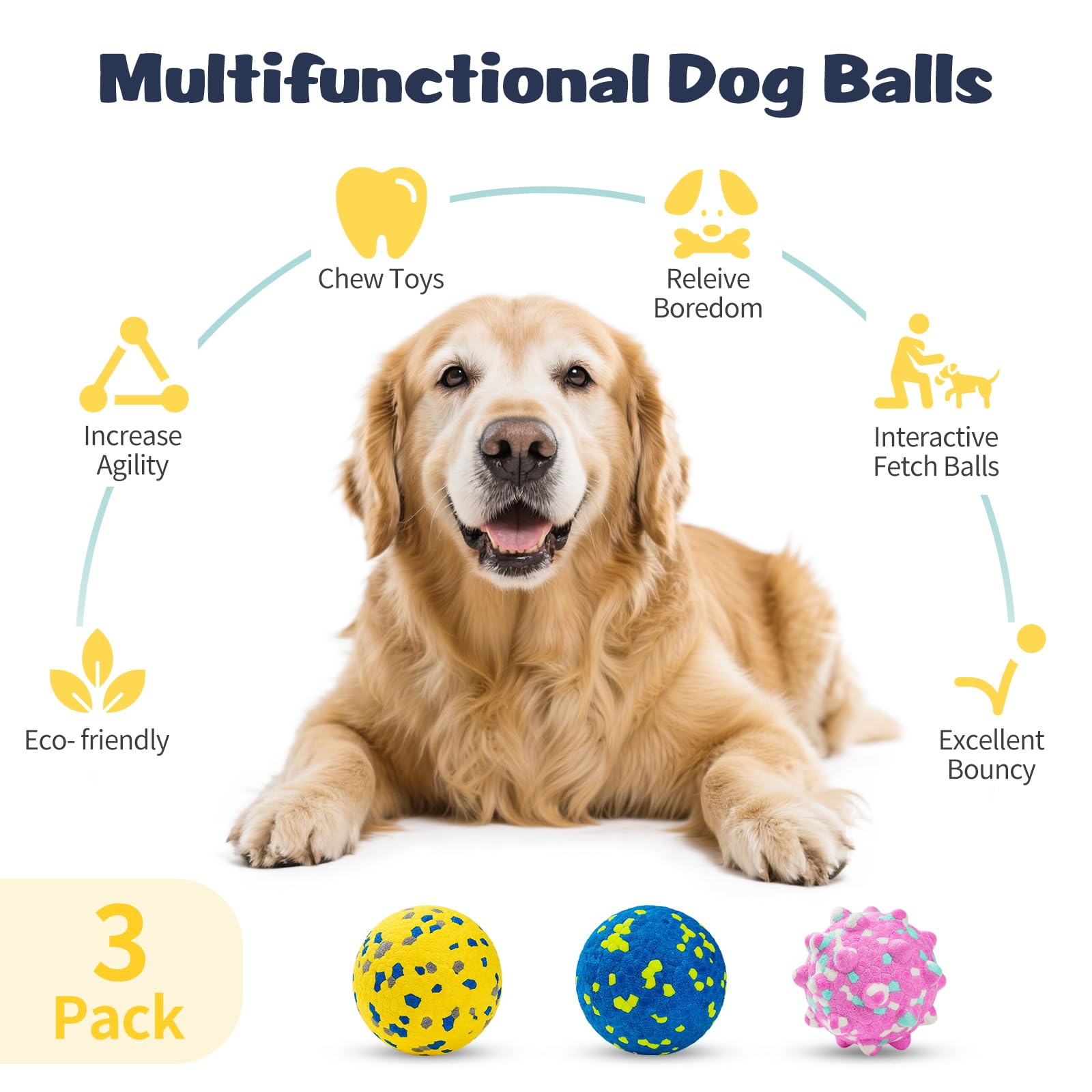 HIPPIH dog balls floating in water ideal for pool or beach play