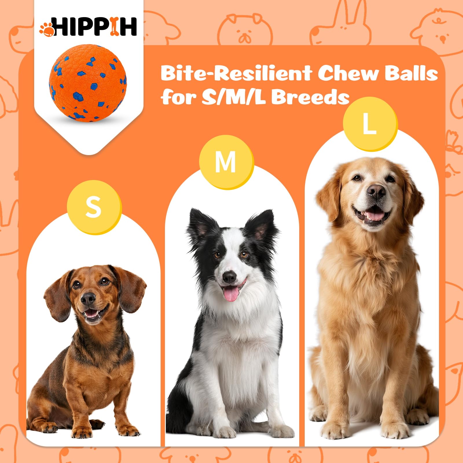 HIPPIH teething-friendly ball promotes gum comfort during play