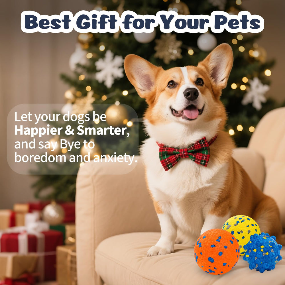 HIPPIH 3-pack dog balls provide ongoing fetch opportunities