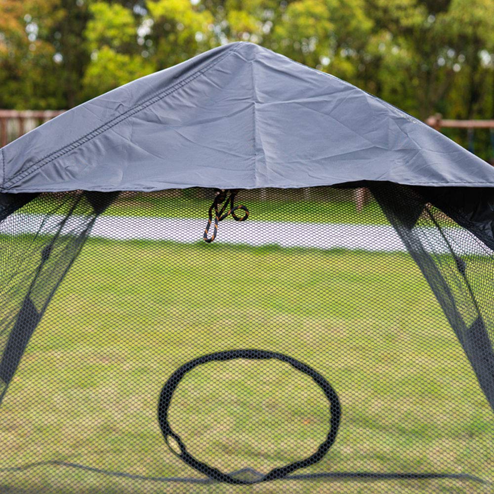 HI SUYI outdoor cat enclosure with rain fly shelters pets.