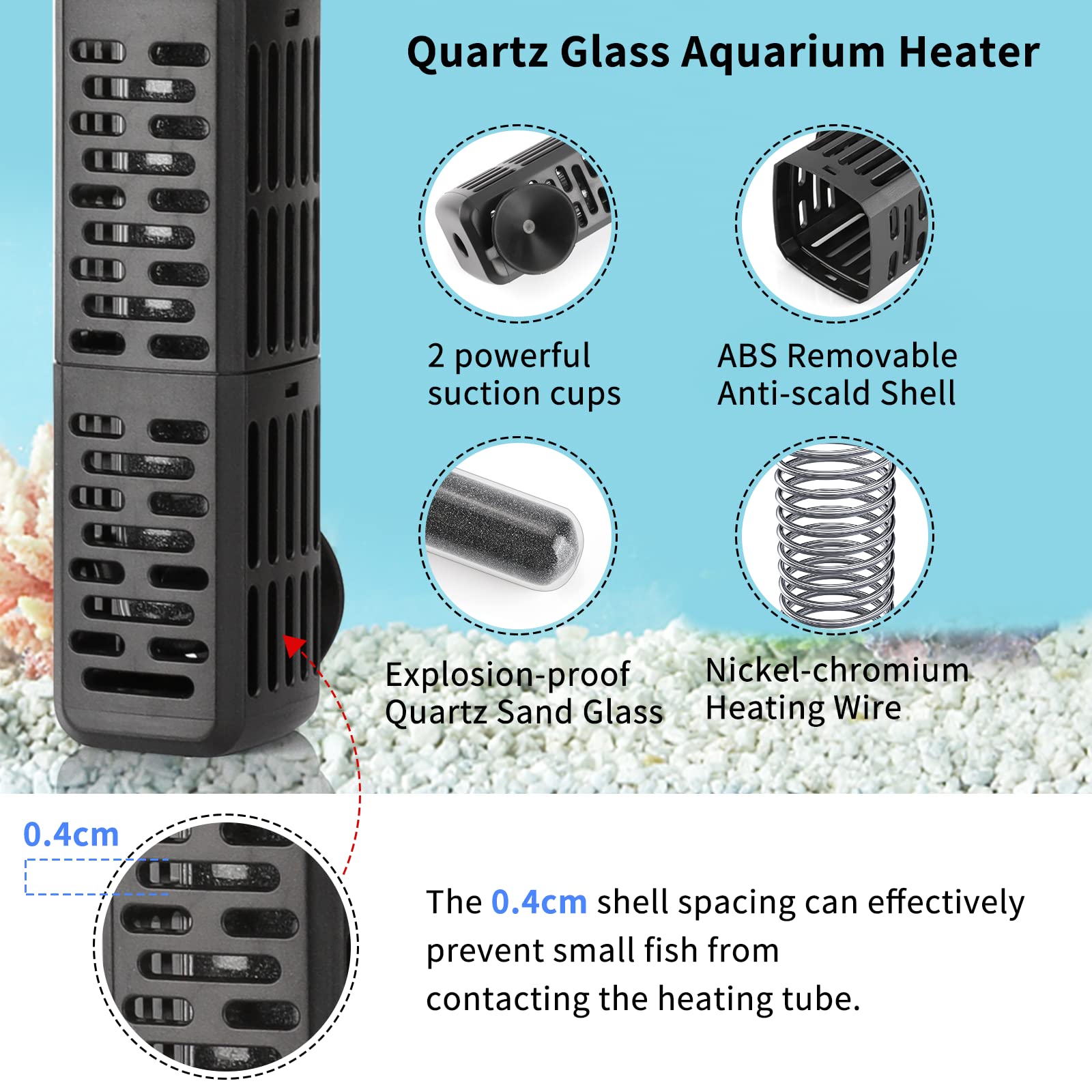 HiTauing explosion-proof quartz glass heater offers sturdy, long-lasting performance under heat