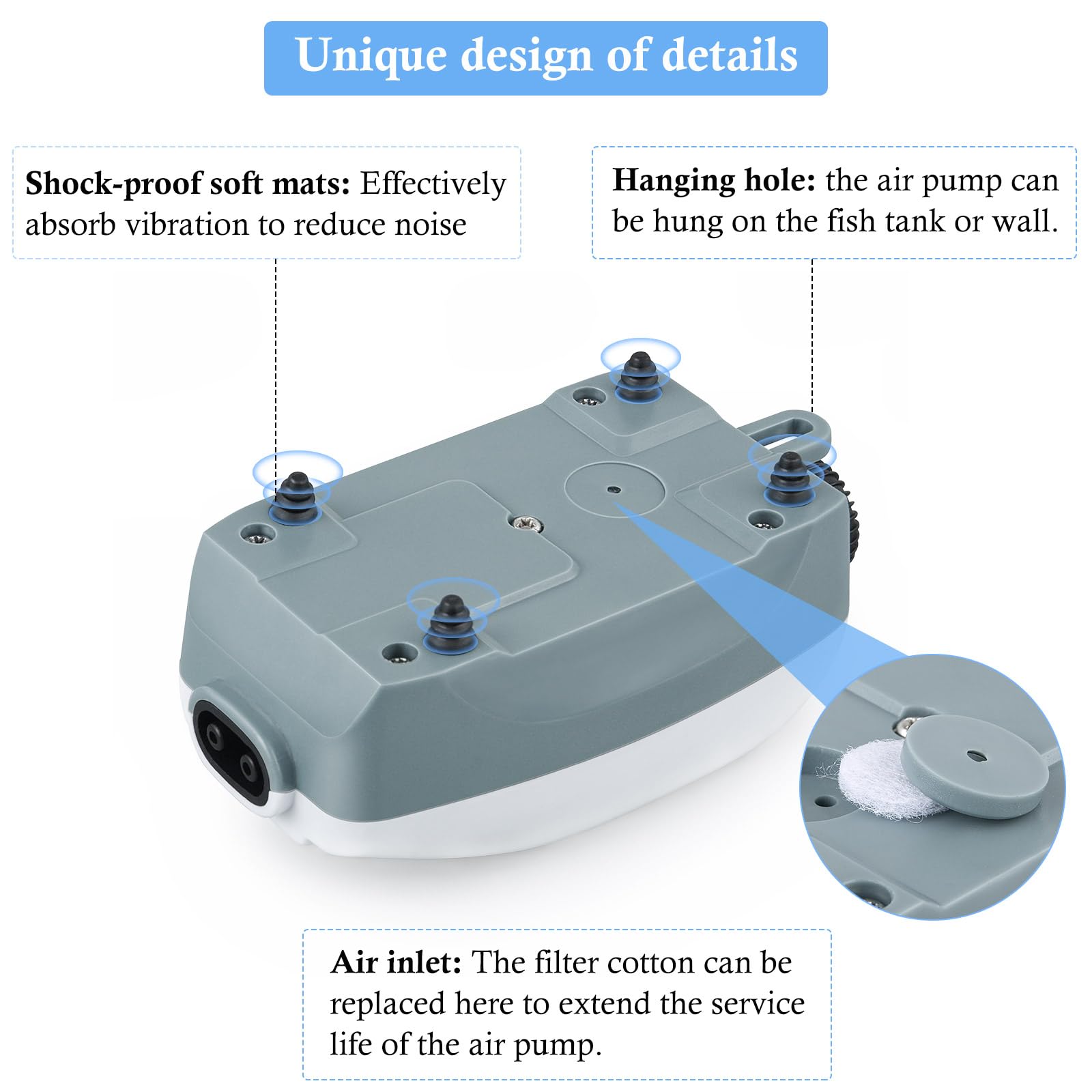 HITOP compact design fits 20-100 gallon tanks without taking up space.