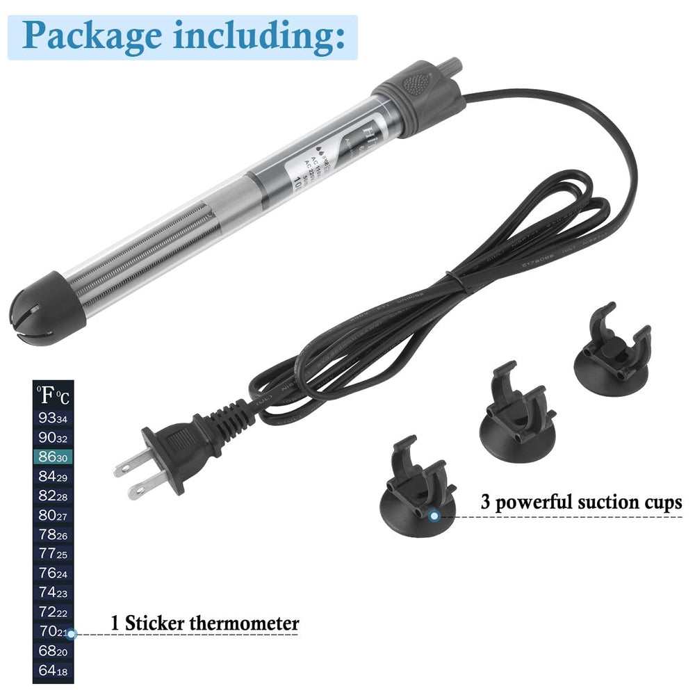 HITOP 100W heater easy install with spare suction cups