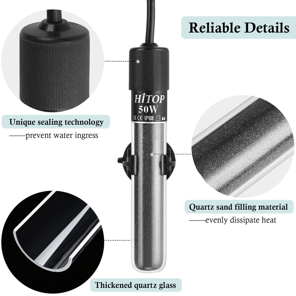 Hitop mini heater included thermometer sticker and accessories streamline setup