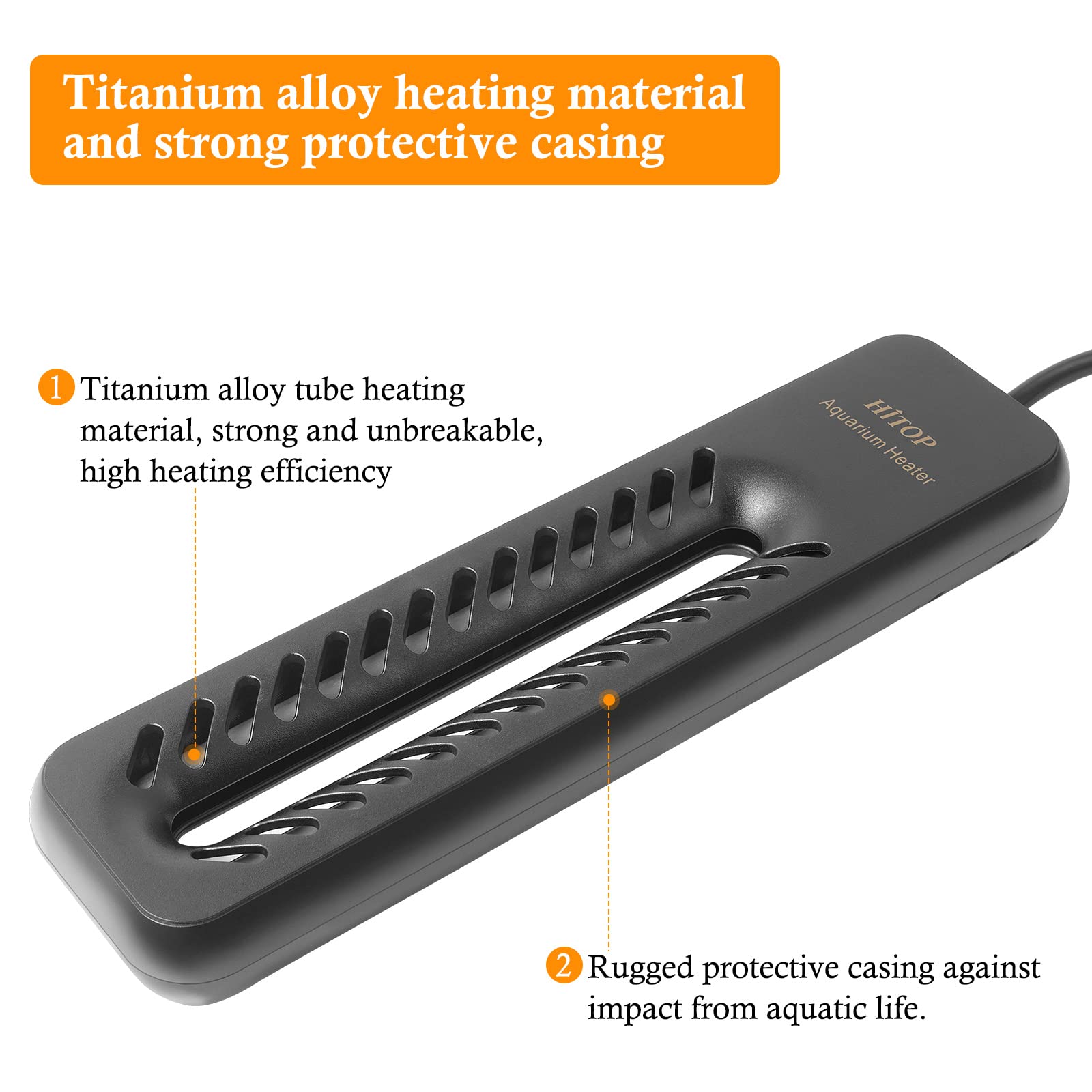 HITOP suction cups and 6ft cord setup keeps heater secure