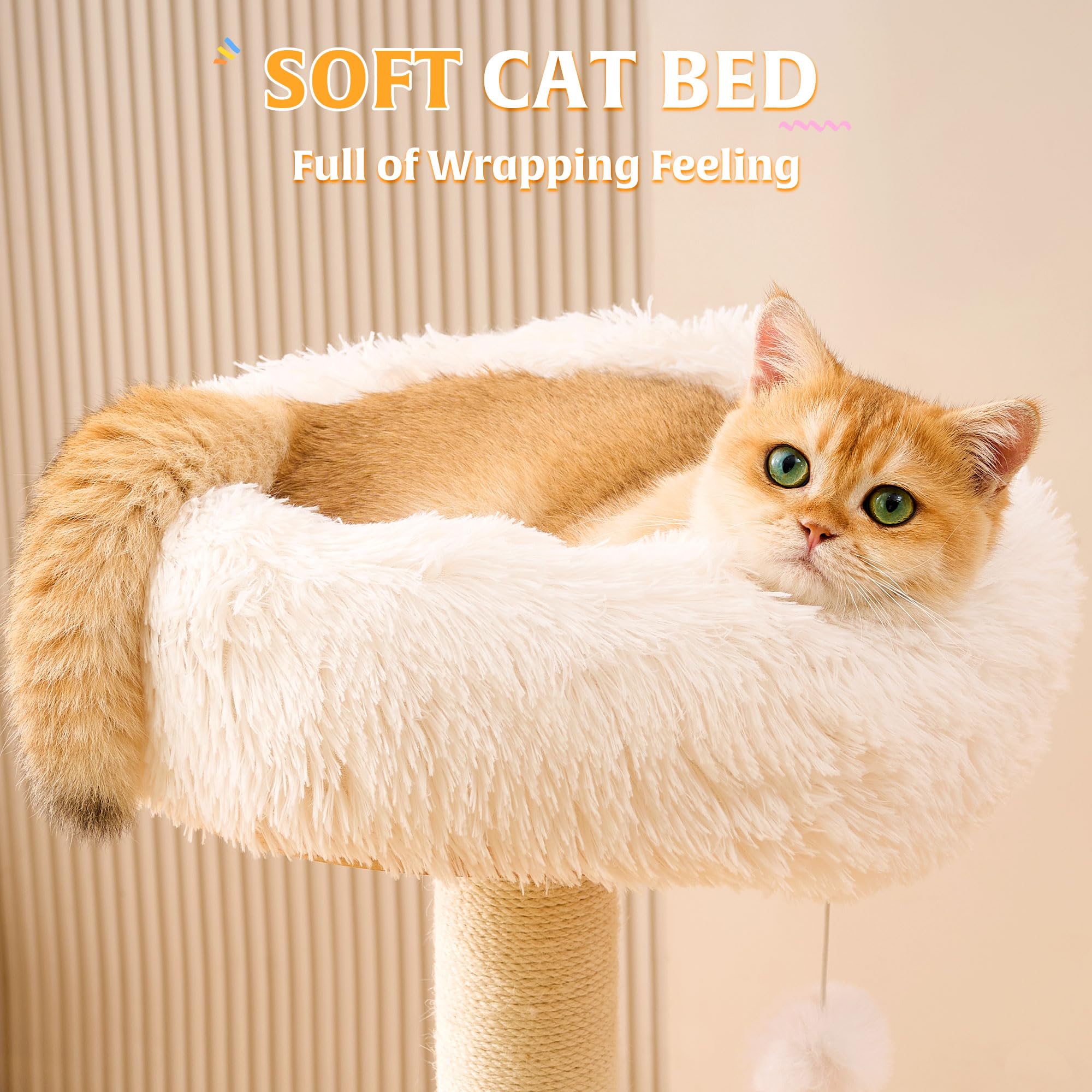 HITTITE cat tree with sisal posts satisfying scratching needs