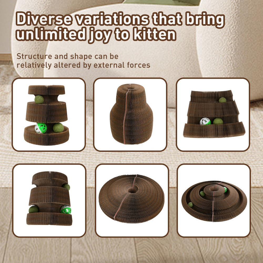 HivaolJoy carton duradero para rascar, con texturas similares a la corteza de árbol