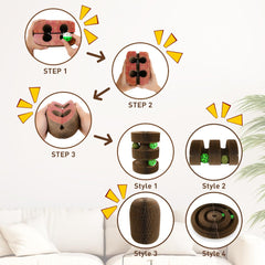 HivaolJoy catnip-ball included boosts interactive fun and scent appeal.