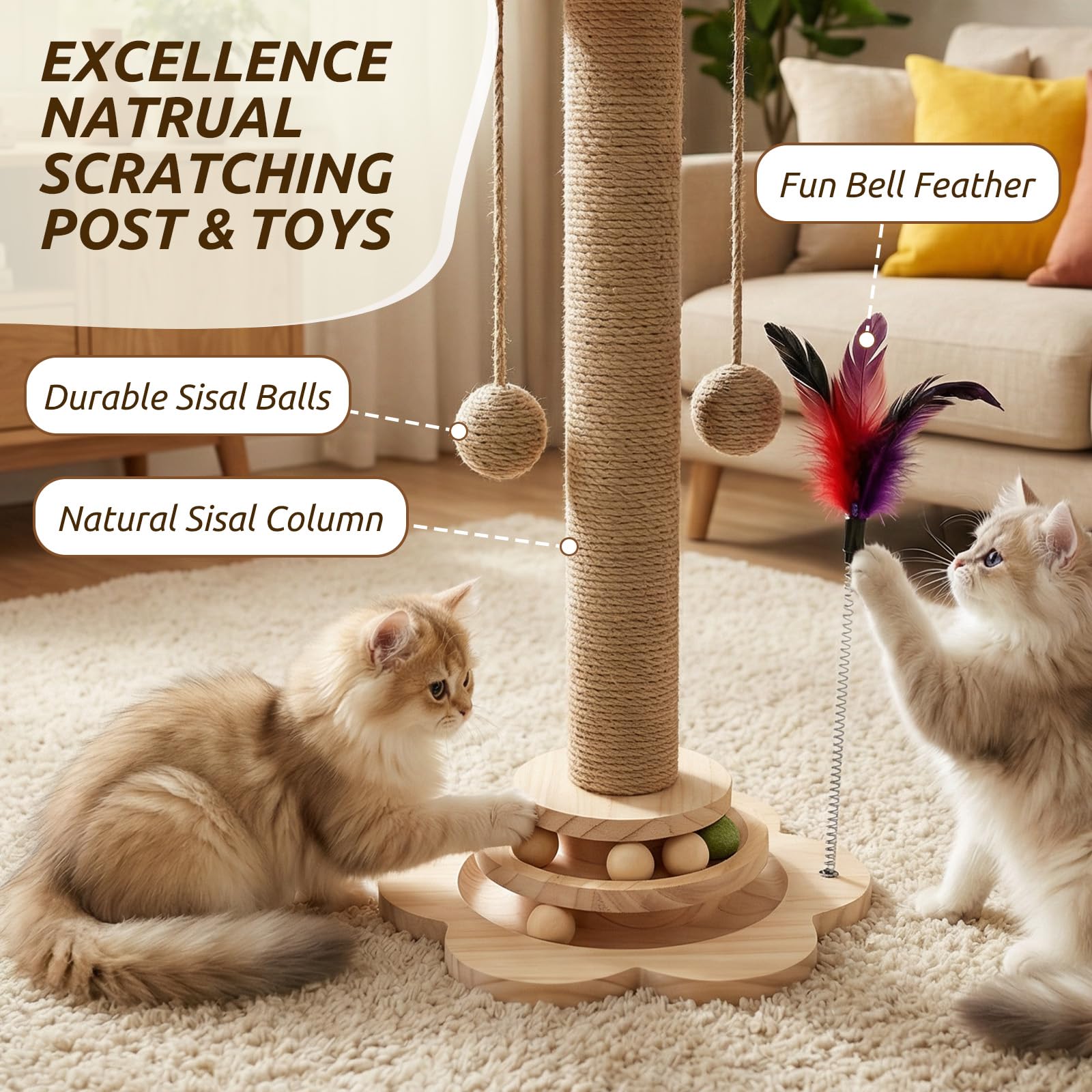 HivaolJoy Catnip toy balls add playful interaction to encourage activity.