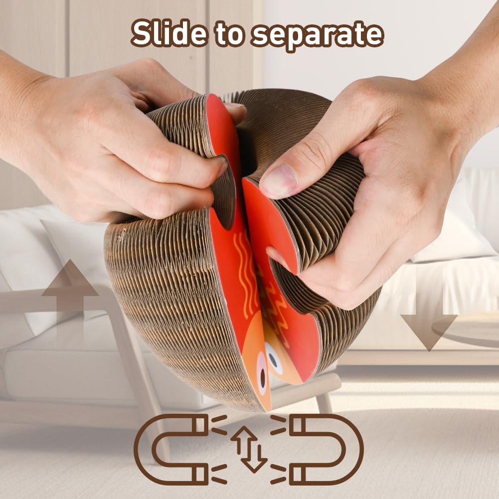 HivaolJoy reversible scratcher shapes allow varied play and rest