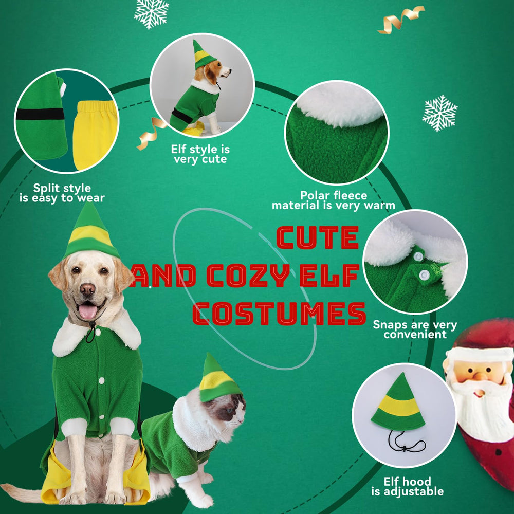 Hladce dog elf hat included adds festive charm to any holiday event