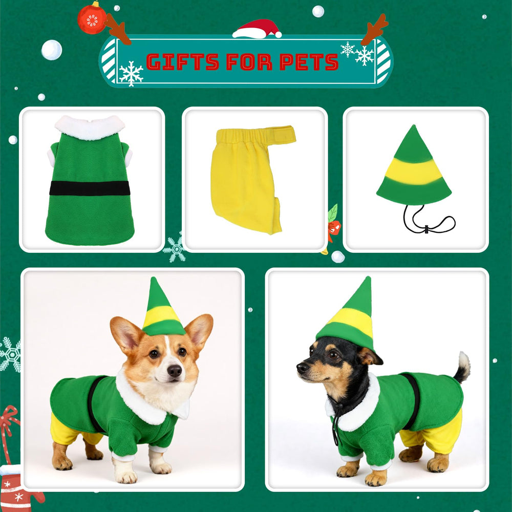 Hladce polar fleece elf costume provides warmth and durable wear for adventures