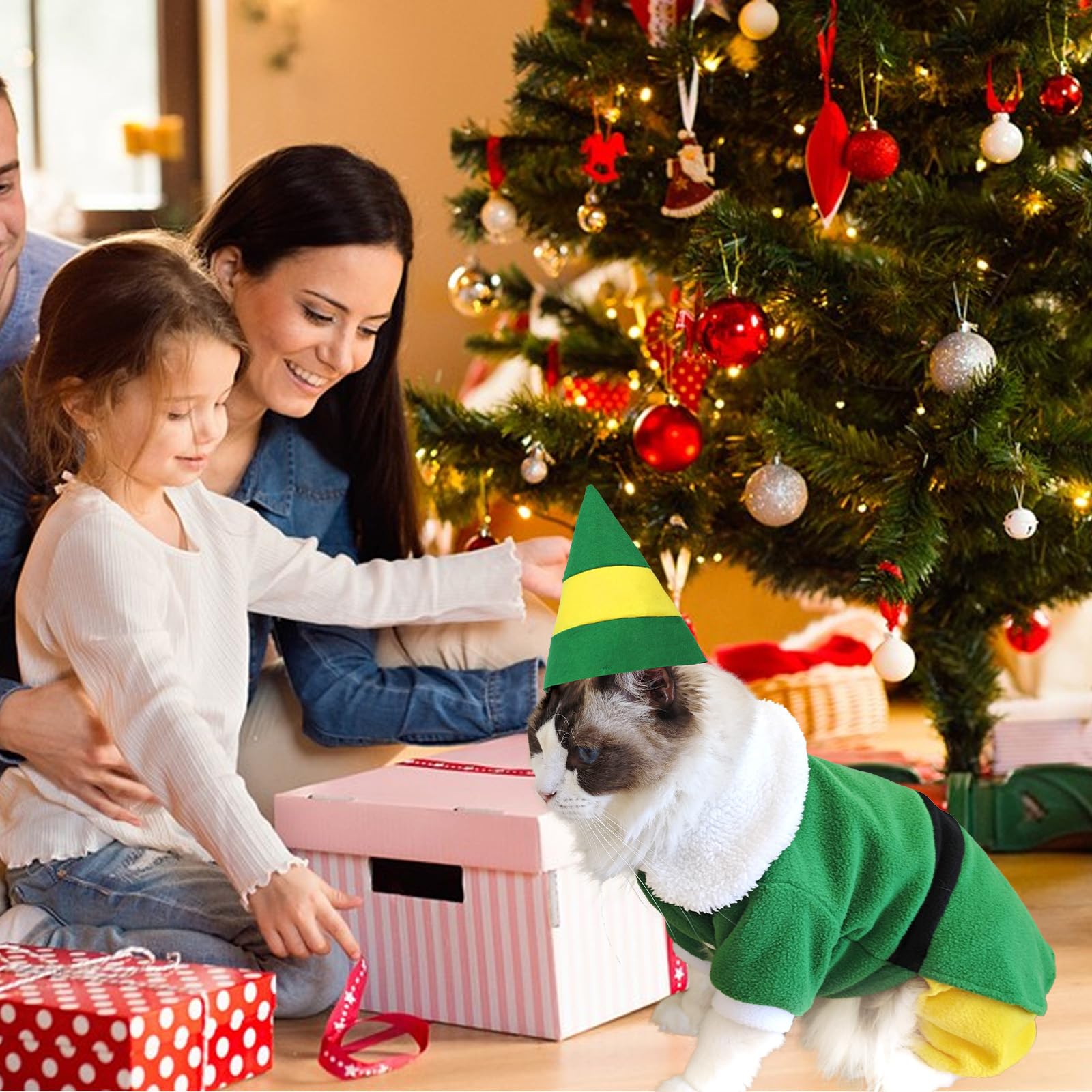 Hladce dog elf costume for festive photos and fun at gatherings