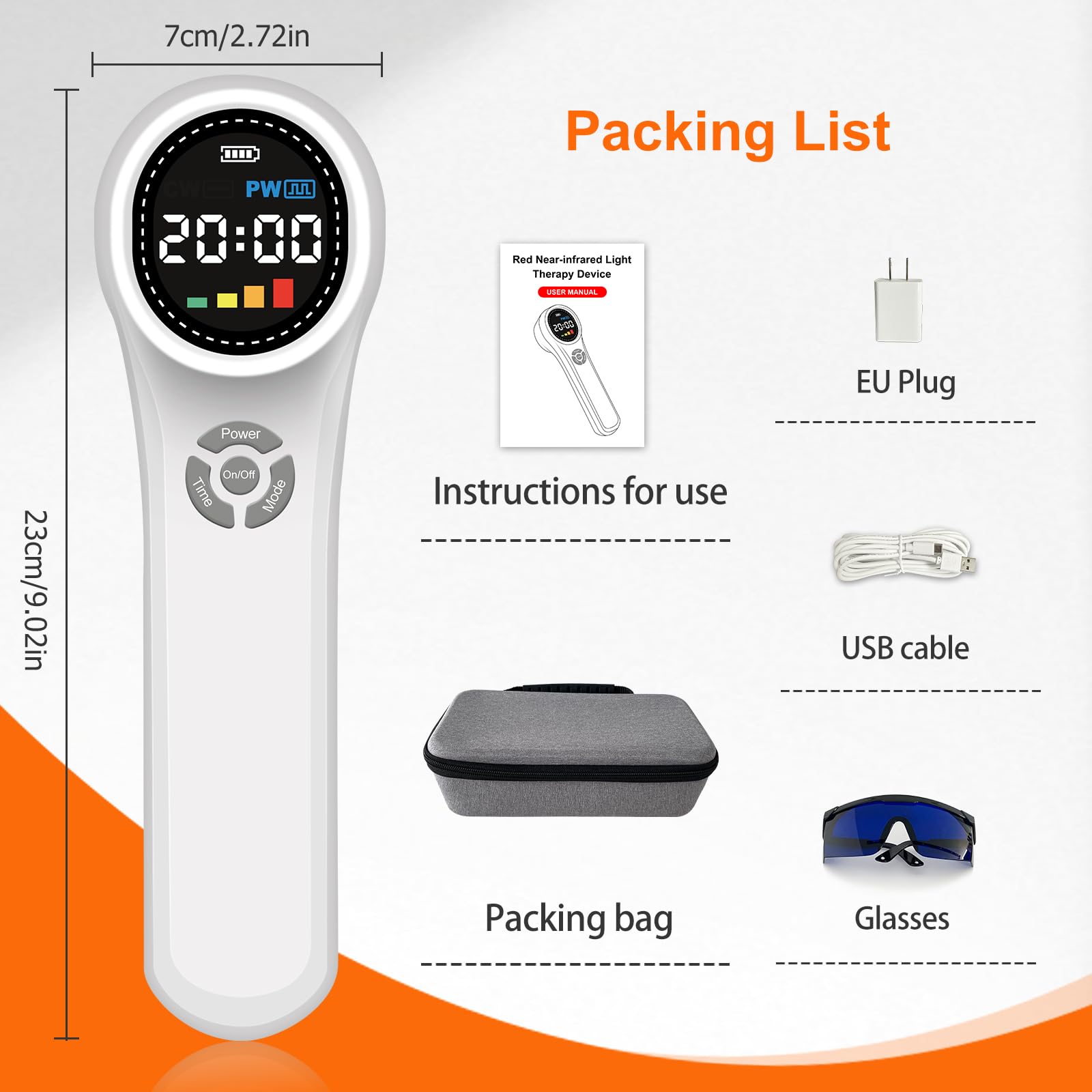 HlAiL device with eye protection kit included for safe at-home sessions.
