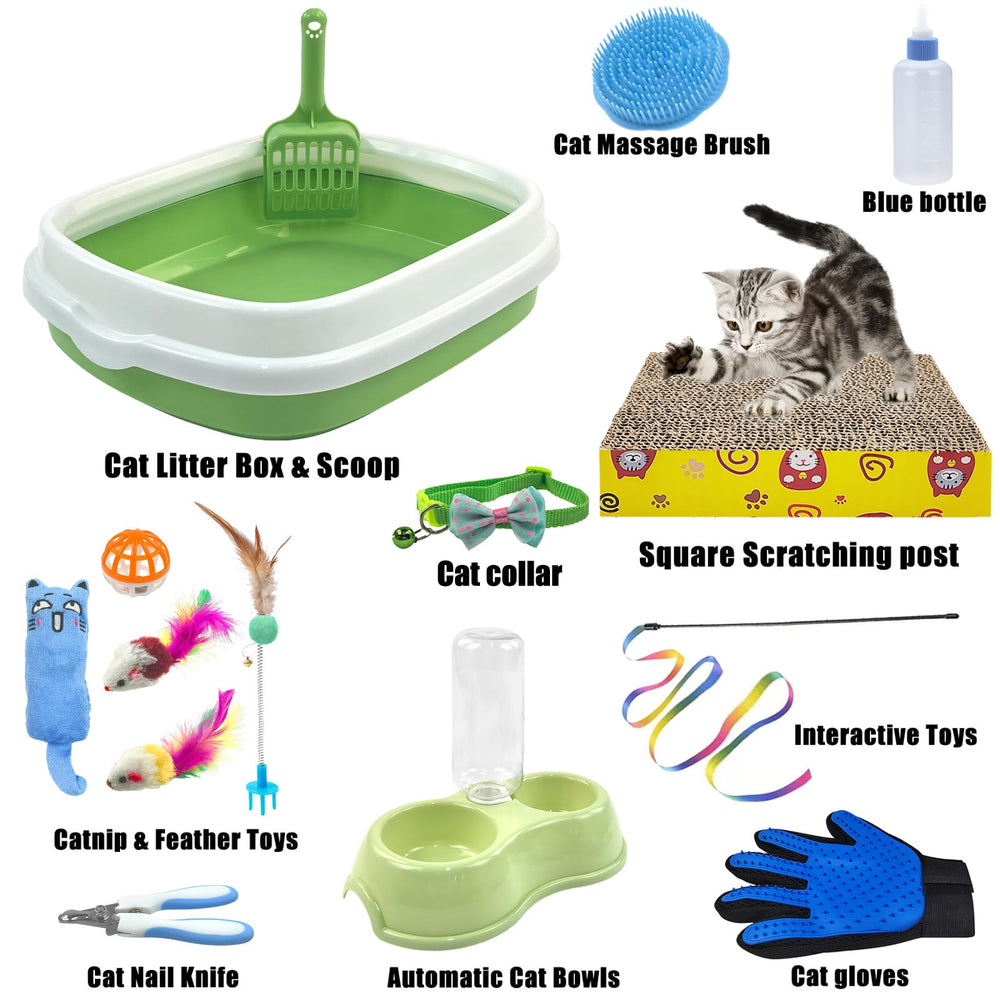 Hlimior kitten starter kit litter scoop keeps litter tidy and easy to use.
