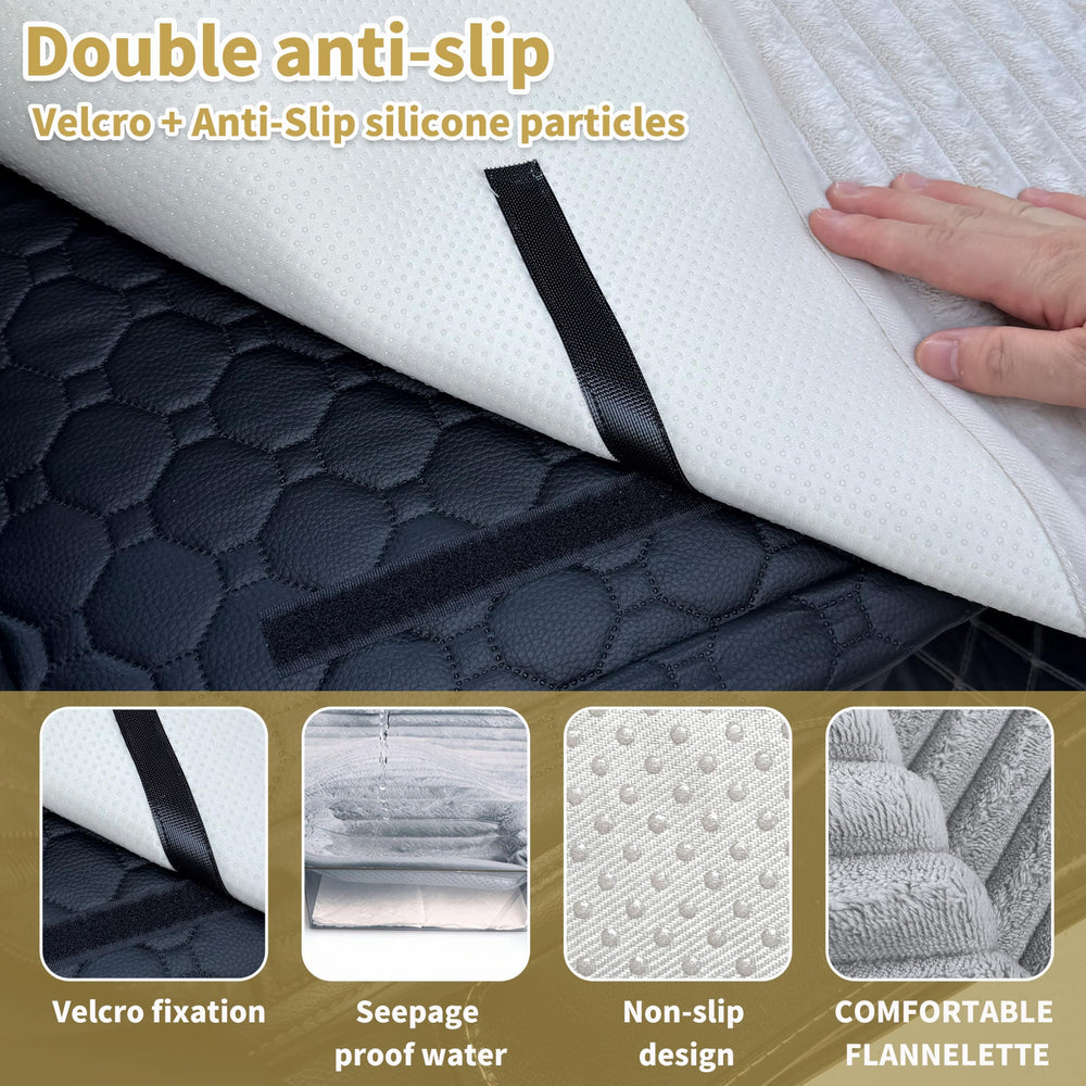 HMOCK backseat dog bed helps protect seats from dirt and pet hair during rides.