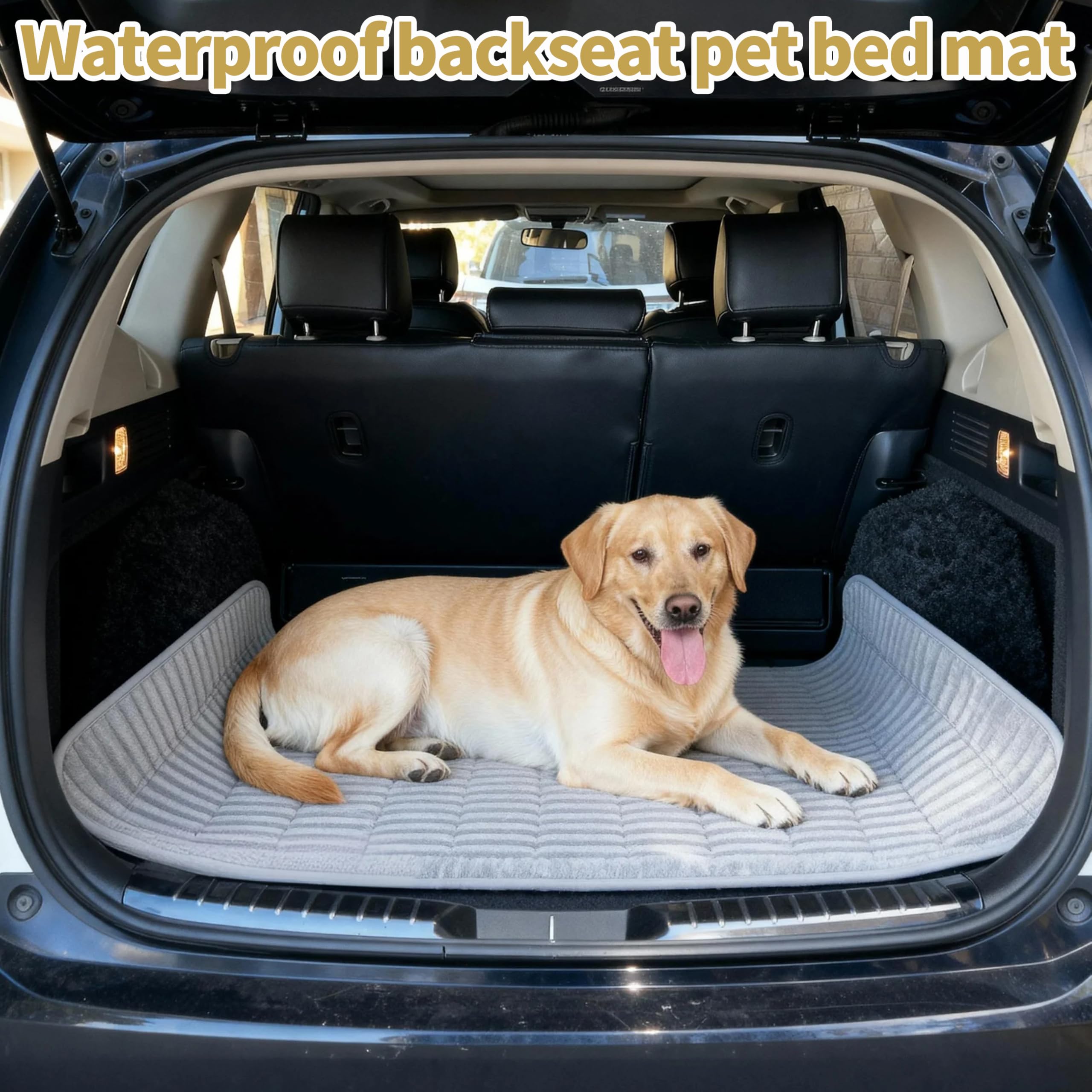 HMOCK backseat dog bed uses soft flannel fabric for luxurious comfort.