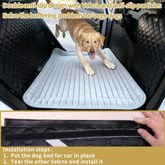 HMOCK backseat dog bed waterproof layer protects seats from spills and mess.