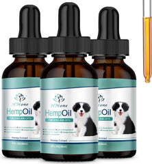 HMone max potency hemp oil drops pack front highlights calming pet wellness.