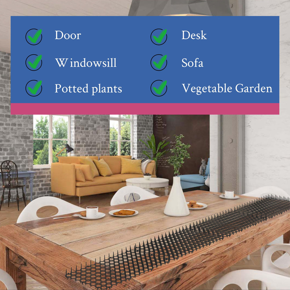Hmyomina scat mat indoor use keeps counters and surfaces cat-free