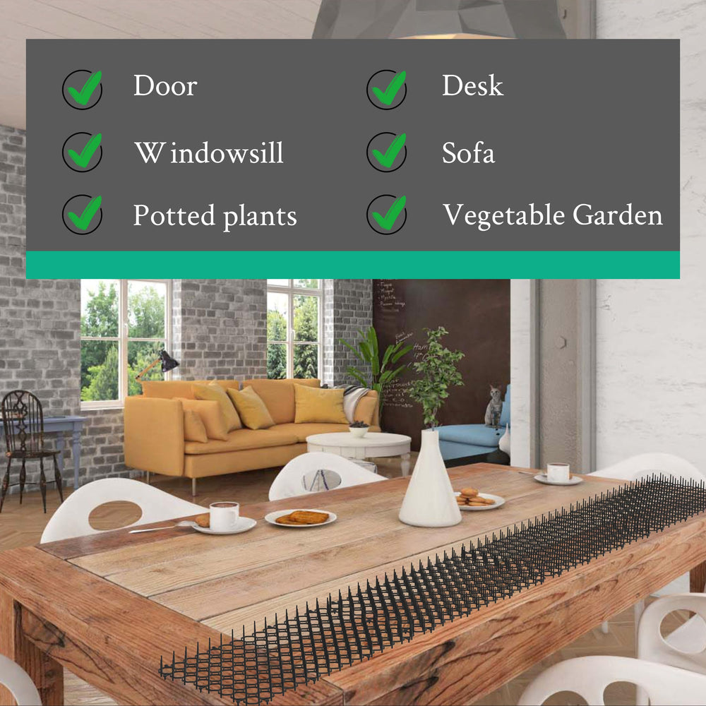Hmyomina scat mat indoor use shows deterrence on counters and furniture