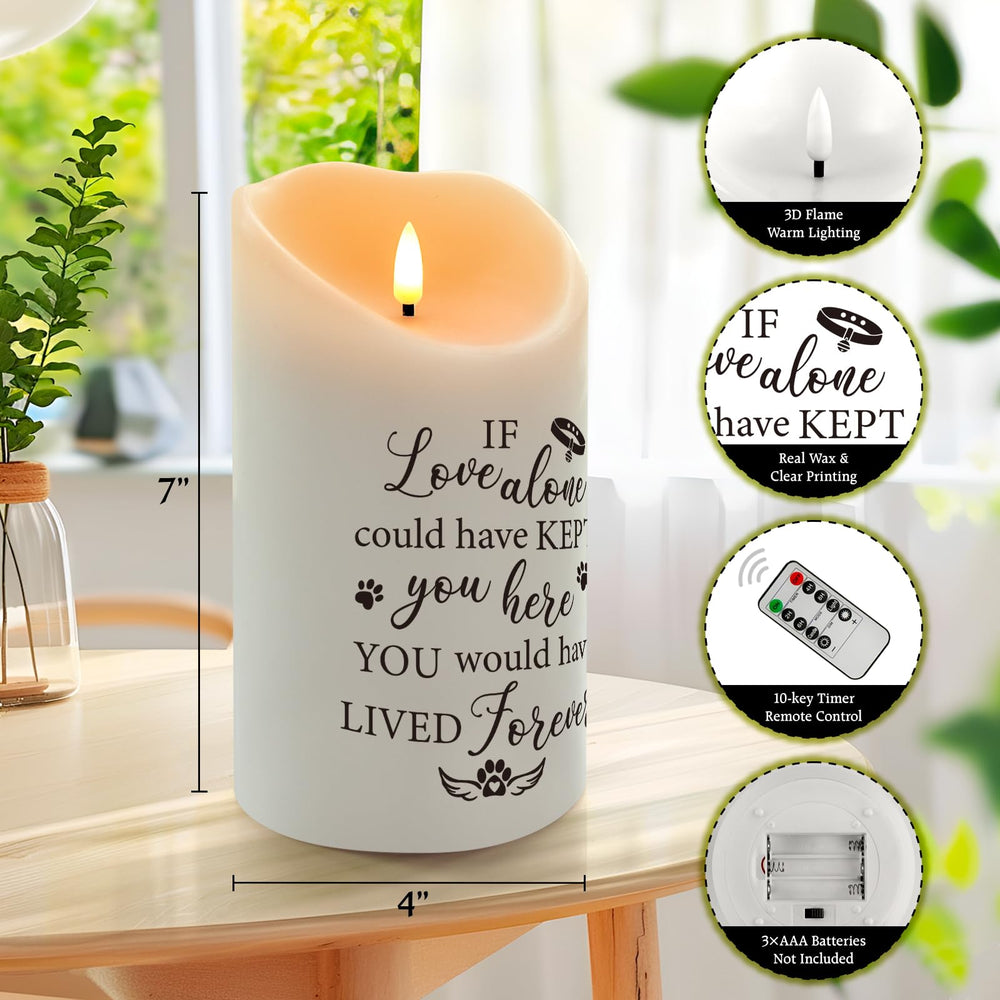 HN HAIINAA battery-operated candle is safe for pets and children.