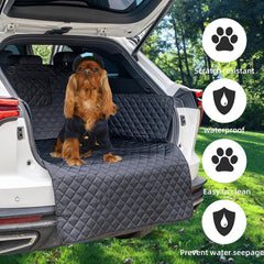 HNCPSY SUV cargo liner bumper flap protects trunk edges.