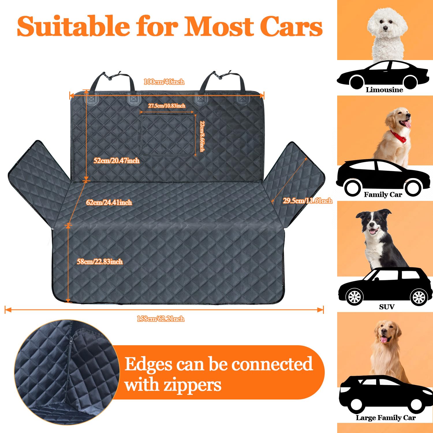 HNCPSY SUV cargo liner fits many SUVs and sedans.