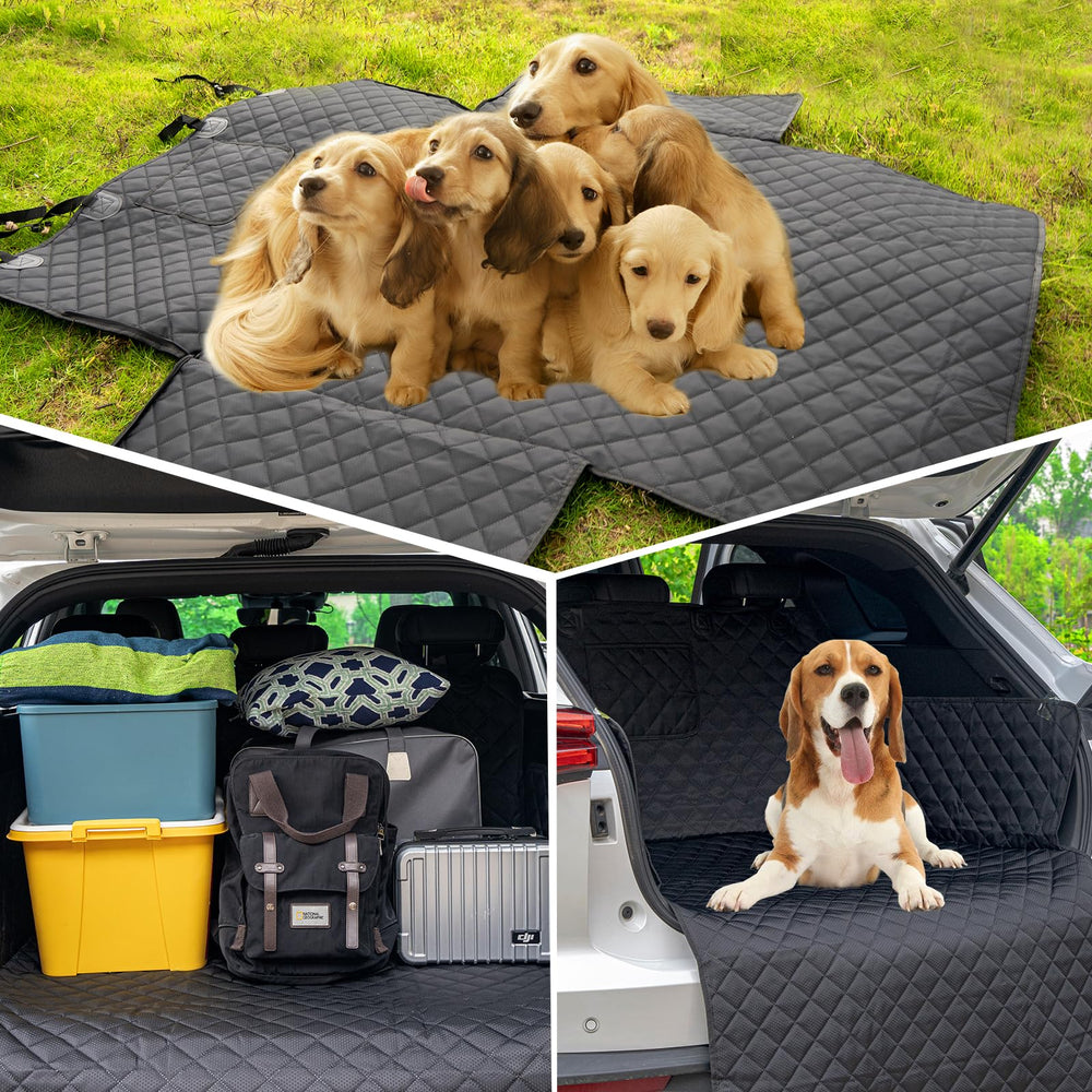 HNCPSY SUV cargo liner non-slip base keeps pets steady.